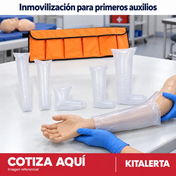 Férulas Neumáticas Inflables en una escena ilustrativa de su función