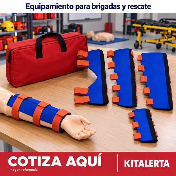 Kit de Férulas Rígidas en una escena ilustrativa de su función