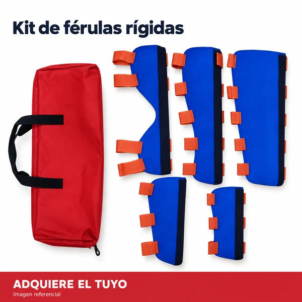 Kit de Férulas Rígidas en presentación referencial de KitAlerta