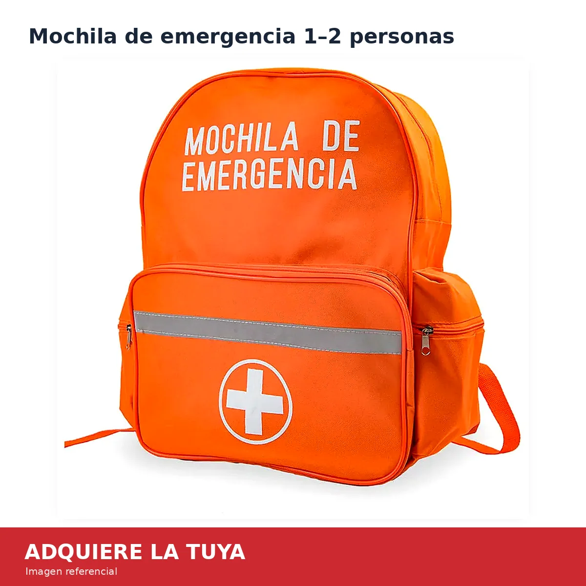 Mochila de emergencia equipada para una o dos personas
